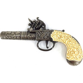 Resim Denix 1795 Londra Çakmaklı Küçük Cep Tabancası Replikası - 19.5 cm 