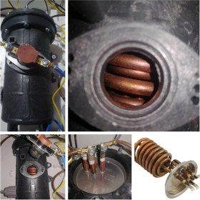 Resim Feyza Design Bakır Rezistanslı Elektrikli Şofben Tam Takım Aydın Deya 3mt Kablo 