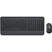 Resim Logitech MK650 Signature Kablosuz Q Klavye Mouse Seti (Distribütör Garantili) 