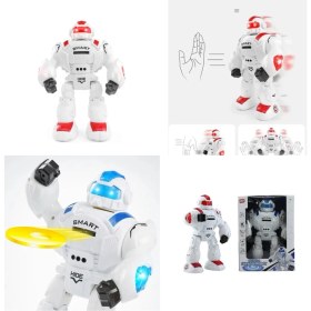 Resim Store Uzaktan Kumandalı Disk Atan Savaşçı Robot-Akıllı Oyuncak Robot 