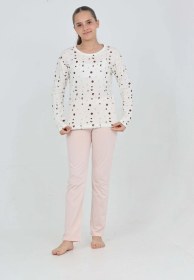 Resim Toontoy Kız Çocuk Karma Baskılı Pijama Takım Pudra 