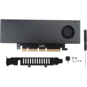 Resim Flameer Çift Arabirim M + B Key M.2 Nvme Pcı-E'ye Genişletme Kartı ve Soğutma Fanı Kılıfı (Yurt Dışından) 