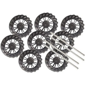 Resim Φ45mm Plastik Tekerlek 8 Adet Mil 4 Adet 
