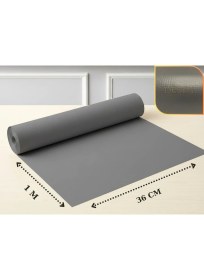 Resim ALMITAL 36 Cm X 1 Metre - Açık Gri Kumaş Desenli Çekmece Içi Kaydırmaz Halı , Çekmece Halısı, raf örtüsü 