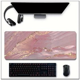 Resim 70x30 Cm Mermer Temalı Kaydırmaz Taban Speed Yüzey Oyuncu Mouse Pad Gaming 