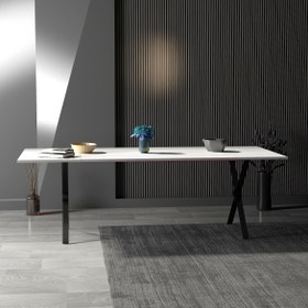 Resim Aksalan Yemek & Toplantı Masası - Siyah 