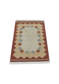 Resim Kilim Antik El Dokuma Modern Benzersiz Pastel Yün Kilimi 0154 - Vintage - Çok Renkli 