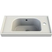 Resim Turkuaz Seramik Cerastyle Frame Etajer Uyumlu Sağdan Delik Lavabo 50 x 28 CM 