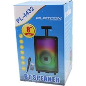 Resim Bluetooth Mikrofon - Kumandalı Speaker Işıklı 2400mah 256x228x421mm 20w - 100hz-20khz - 85db Pl-4432 Standart 
