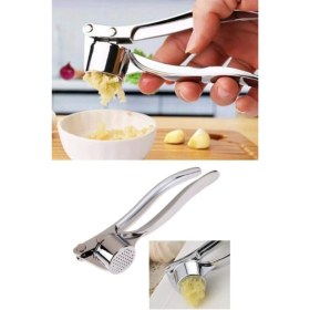 Resim Feyza Design Paslanmaz Çelik Sarımsak Ezici, Pratik ve Dayanıklı Mutfak Aleti 