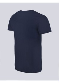 Resim Fenerbahçe Lisanslı Lacivert Tribün Tek Renk Logolu Erkek Tshirt Lacivert 