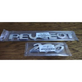 Resim Peugeot 206 Arka Bagaj Yazısı 1998-2006 Peugeot 206 2li Takım 