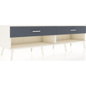 Resim Hyperion Tv Ünitesi 2 Çekmeceli 176x44x51 Aytaşı-aytaşı/antrasit Aytası/antrasıt 