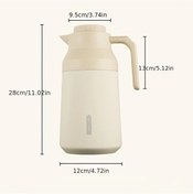 Resim Willowhaven Siyah 304 Paslanmaz Çelik Termos - Sızdırmaz Kapaklı Büyük Hacimli Termal Sürahi 