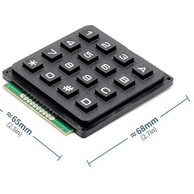 Resim 4x4 Matrix Tuş Takımı Keyboard Keypad 16 Buton Alarm Şifre 