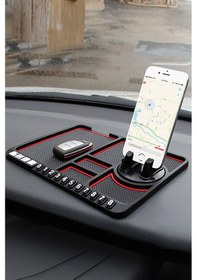 Resim Araç İçi Torpido Üstü Kaydırmaz Pad Torpido Organizer Araç İçi Te 