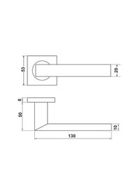 Resim Hafele Kapı Kolu Seti Profit Barelli Antik Bronz Renk 