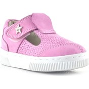 Resim Rakerplus Bheem Hakiki Deri Pembe Cırtlı Yıldız Detaylı Bebek Sandalet Pembe 