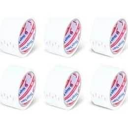 Resim Nisar Store 45 mm x 40 mt Beyaz Koli Bandı 6 Adet 