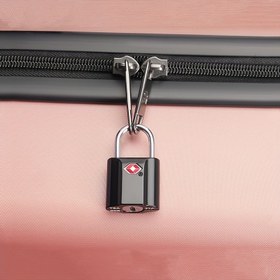 Resim 1 adet TSA Gümrük Kilidi Çantalar ve Bagajlar için Uygun Mini Dış Mekan Seyahat Küçük Asma Kilidi Anahtar Gümrük Kilidi Şifreli Kilid 