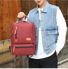 Resim Lemestar Kırmızı Dışarıda Seyahat Çanta Seti - 3'lü Paket: Notebook Sırt Çantası, Orta Boy Çanta Ve Küçük Cep Kırmızı 