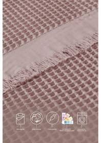 Resim Elart Ruffle Pike Tek Kişilik 160x220 Cm Pudra Pudra 