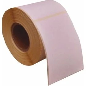 Resim Özsaraç Etiket Barkod Etiketi Eko Termal Kuşe 1 Adet 1000 Sarım 40 x 70 cm 