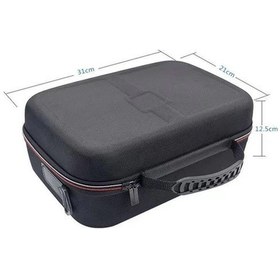 Resim Flybuy Nintendo Switch Sert Kabuklu Çanta - 18 Yuva, Aksesuar Cebi, Siyah 