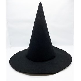 Resim Parti Aksesuar Siyah Renk Keçe Cadı Şapkası 35x38 Cm 001 