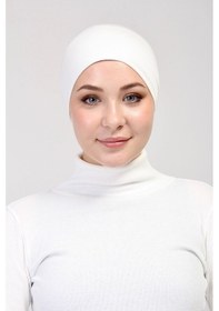 Resim Pratik Tesettür Boru Bone Ekru 