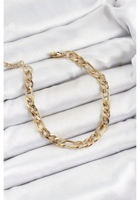 Resim 316l Çelik Gold Renk Zincir Erkek Bileklik - Tj-eb3734 Beyaz 