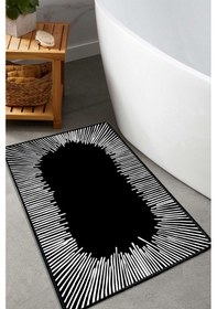 Resim Somber Siyah 60x100 Cm Banyo Paspası Djt Renkli 