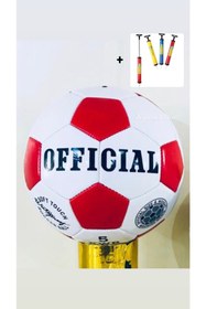 Resim TOPROCKSTORE Dikişli Futbol Topu A Kalite Şişirme Pompası Hediyeli 