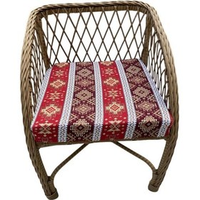 Resim Sandalye Minderi Döşemelik Şark Köşesi Minderi,yer Ve Sandalye Koltuk Minderi 50x50x8 Kırmızı 4 Adet Mavi 