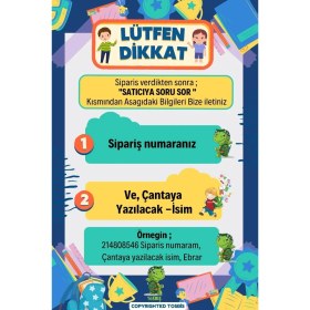 Resim 1'Li [ Istediğiniz Ismi Yazıyoruz ] Tavşan Sütlü Kahve 0-8 Yaş Çocuk Sırt Çantası, Anaokulu-Kreş Ça 