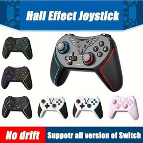 Resim Xuweiwei Hall Etkisi Özellikli Uyanma Fonksiyonlu Nintendo Switch Oled Lite Pc Uyumlu Siyah Ve Yeşil Kablosuz Oyun Kumandası 