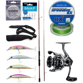 Resim Yek Outdoor Spin Olta Seti Okuma Red Spin 243 Cm 7-28 Gr 2 Parça&okuma Safyre 4000a Olta Makinesi 