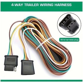 Resim Dashanshop 25ft 4 Pinli Romork Takma Kablolama Kiti Çekici Bağlantı Seti 36v 