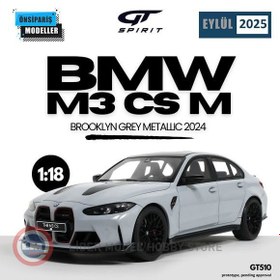 Resim 1:18 2024 BMW M3 CS M Brooklyn Grey 
