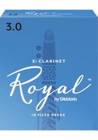 Resim D'addario Rbb1030 Royal Eb Klarnet Kamışı No: 3.0 Profesyonel - 10'lu Paket Küçük Klarnet İçin Dosyalı Filed Kesim Ve Kararlı Tını 