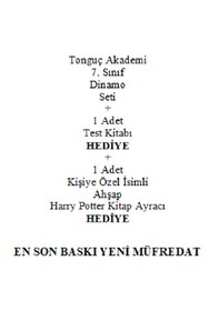 Resim Tonguç Akademi 7. Sınıf Dinamo Soru Bankası Seti En Son Baskı Yeni + Test Kitabı Hediye + Kişiye Özel İsimli Ahşap Harry Potter Kitap Ayracı Hediye 