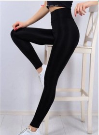 Resim Bayan Içi Peluş Kışlık Termal Tayt Içlik Siyah Sıcak Tutan Dış Giyime Uygundur Siyah 