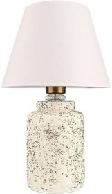 Resim Desenli Handmade Seramik Abajur Beyaz | El Yapımı, Zarif ve Modern Tasarım | A Sınıfı Enerji Verimli | 31–45 cm | E27 Duy Uyumlu | Şık Masa Lambası | Fermoir (YL734) 