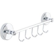 Resim Havluluk & Bornozluk Beş Kancalı Topsuz - Lider 1106 Krom 