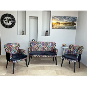 Resim WATERYBROOK Azra Mobilya Çay Seti Koltuk Takımı - Cafe - Balkon - Bahçe - Ofis Mobilyası - Salon Oturma Grubu 