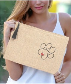 Resim Ju Yaratıcı Tasarım Hasır Kadın Portföy & Clutch Çanta Pati 