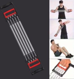 Resim Lunaev Göğüs Genişletme ve Kuvvet Egzersiz Aleti - 5 Yaylı 5 Kademeli Ayarlanabilir Fitness ve Kuvvet Antrenmanı Ekipmanı (4490) 