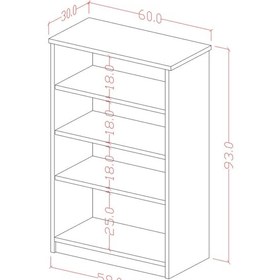 Resim Asra Trend MDF 4 Katlı Açık Raflı Ayakkabılık - 60 cm, Modern,Bot Uyumlu,Çok Amaçlı Düzenleyici,A-31 Petra 