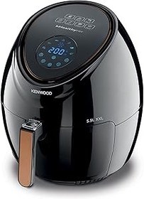 Resim Kenwood Airfryer XXL Siyah HFP50.000BK - 5,5 Litre Geniş Hazne Kapasitesi, 1800 Watt, Dijital Dokunmatik Ekran, 7 Farklı Programlama, 80-200°C Sıcaklık Ayarı, Kolay Temizleme 