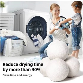 Resim Yün Çamaşır Kurutma Topları Nano Top Kahverengi 